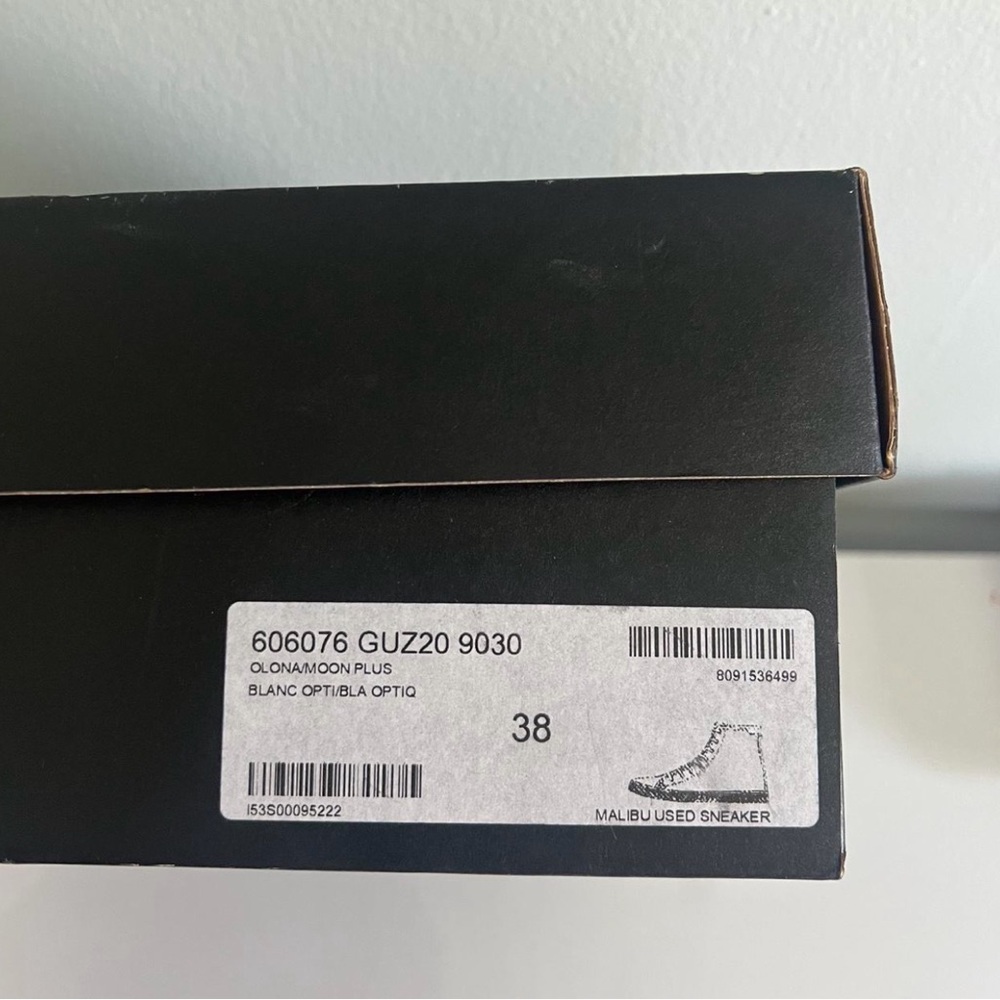 Saint Laurent Black and White High-Top Sneakers - Picture 4 of 4